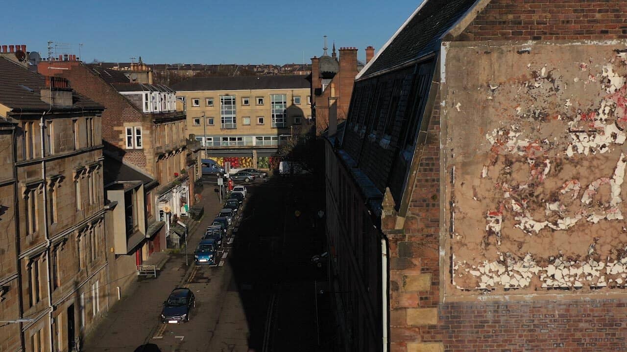 Drone shot of Otago Street